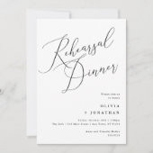 Minimalistisch elegante repetitie: zwart-wit kaart (Voorkant)