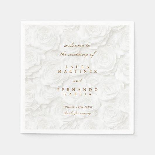 Minimalistisch ellegant Weddenschap Servet (Voorkant)