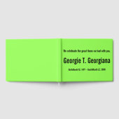 Minimalistisch en conservatief cursief gastenboek (Volledig)