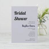 Minimalistisch en eenvoudig Cloud Grey Vrijgezelle Kaart (Staand voorkant)