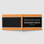 Minimalistisch en eenvoudig condoleanceboek gastenboek (Volledig)