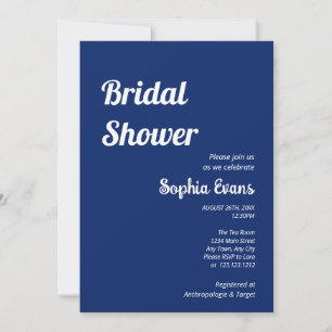 Minimalistisch en eenvoudig donker saffier Vrijgez Kaart