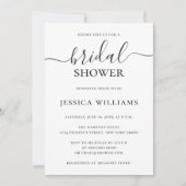 Minimalistisch en eenvoudig Elegant Script-Vrijgez Kaart (Voorkant)