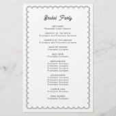 Minimalistisch en eenvoudig gescallopeerd grenspro (Achterkant)