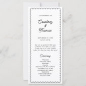 Minimalistisch en eenvoudig gescallopeerd grenspro (Voorkant)