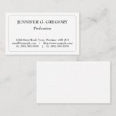 Minimalistisch en eenvoudig professioneel Visiteka Visitekaartje (Voorkant / Achterkant)