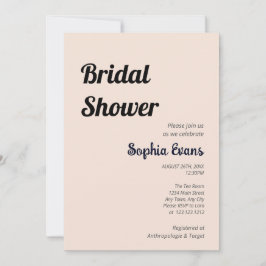 Minimalistisch en eenvoudig roze crème Vrijgezelle Kaart