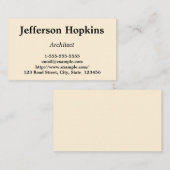 Minimalistisch en eenvoudig Visitekaartje met arch (Voorkant / Achterkant)