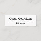 Minimalistisch en eenvoudig Visitekaartje voor hai (Voorkant)