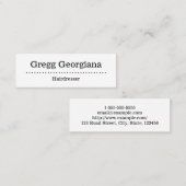 Minimalistisch en eenvoudig Visitekaartje voor hai (Voorkant / Achterkant)