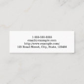 Minimalistisch en eenvoudig Visitekaartje voor hai (Achterkant)