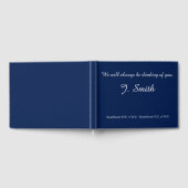 Minimalistisch en elegant Memorial Guestbook Gastenboek (Volledig)