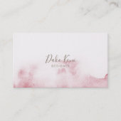 Minimalistisch en elegant visitekaartje waterverf (Voorkant)