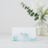 Minimalistisch en elegant visitekaartje waterverf (Staand voorkant)