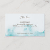 Minimalistisch en elegant visitekaartje waterverf (Achterkant)