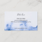 Minimalistisch en elegant visitekaartje waterverf (Achterkant)