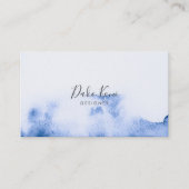 Minimalistisch en elegant visitekaartje waterverf (Voorkant)