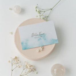 Minimalistisch en elegant visitekaartje waterverf