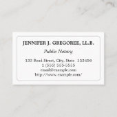 Minimalistisch en elementair openbaar Visitekaartj Visitekaartje (Voorkant)