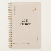 Minimalistisch en esthetisch ontwerp aangepaste na planner (Voorkant)