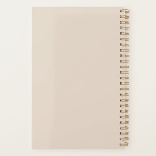 Minimalistisch en esthetisch ontwerp aangepaste na planner (Achterkant)