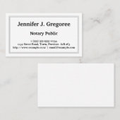 Minimalistisch en fundamenteel Notioneel Visitekaa Visitekaartje (Voorkant / Achterkant)