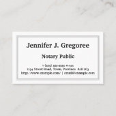 Minimalistisch en fundamenteel Notioneel Visitekaa Visitekaartje (Voorkant)