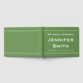 Minimalistisch en Gepersonaliseerd condoleanboek Gastenboek (Volledig)