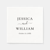 Minimalistisch en grafisch servet (Voorkant)