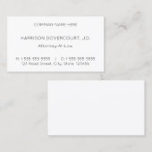 Minimalistisch en menselijk Visitekaartje (Voorkant / Achterkant)