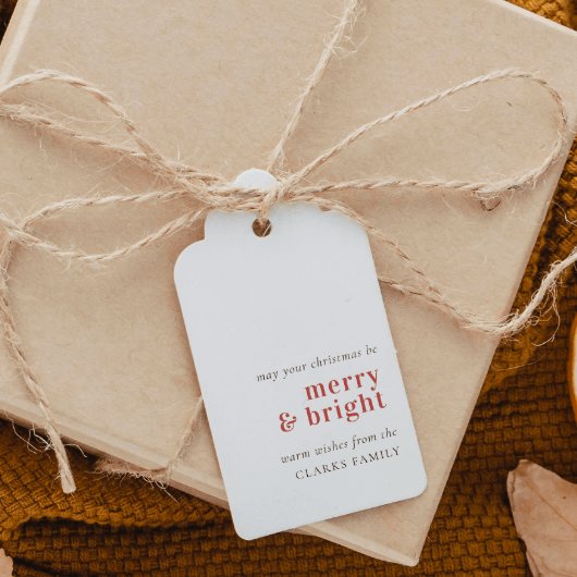 Minimalistisch en modern cadeau-Label voor feestda Cadeaulabel