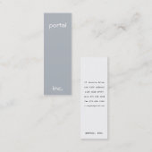 Minimalistisch en modern mini visitekaartje (Voorkant / Achterkant)