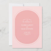 Minimalistisch en modern roze sparen de Kaart van (Voorkant)