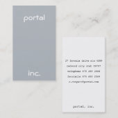 Minimalistisch en modern visitekaartje (Voorkant / Achterkant)