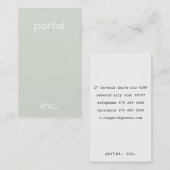 Minimalistisch en modern visitekaartje (Voorkant / Achterkant)