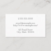 Minimalistisch en modern Visitekaartje voor procur (Achterkant)