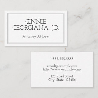 Minimalistisch en modern Visitekaartje voor procur