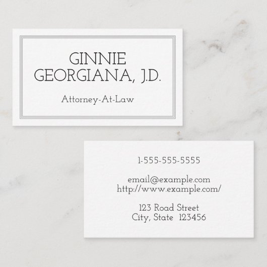 Minimalistisch en modern Visitekaartje voor procur (Voorkant / Achterkant)