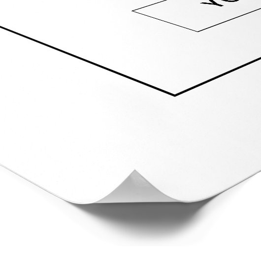 Minimalistisch en modern wifi-netwerkwachtwoord po poster (Hoek)