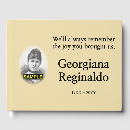 Minimalistisch en persoonlijk speciaal cursief gastenboek (Voorkant)