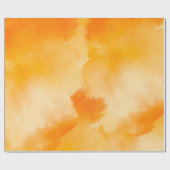 Minimalistisch en prachtig Oranje lichtgeluid Cadeaupapier (Vlak)