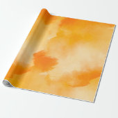 Minimalistisch en prachtig Oranje lichtgeluid Cadeaupapier (Uitgerold)