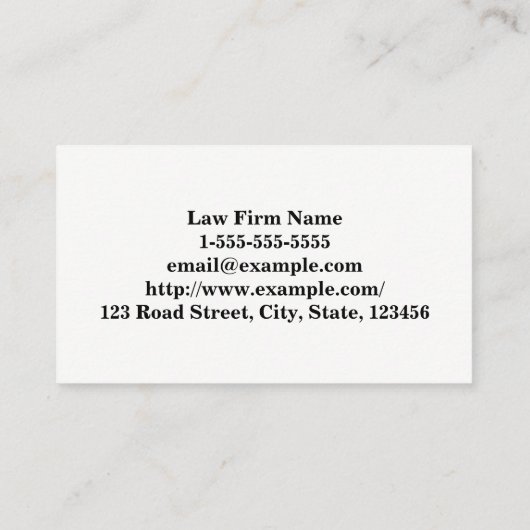 Minimalistisch en professioneel, met drievoudige l visitekaartje (Achterkant)