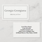 Minimalistisch en professioneel, met drievoudige l visitekaartje (Voorkant / Achterkant)