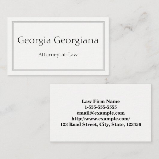 Minimalistisch en professioneel, met drievoudige l visitekaartje (Voorkant / Achterkant)