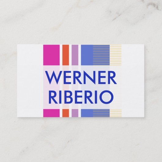 Minimalistisch en professioneel visitekaartje (Achterkant)