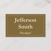 Minimalistisch en schoon paralegaal Visitekaartje (Voorkant)