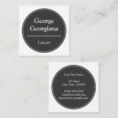 Minimalistisch en schoon Visitekaartje voor advoca (Voorkant / Achterkant)