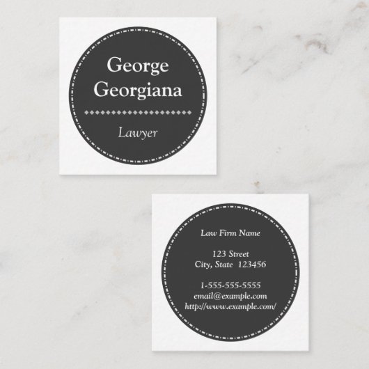 Minimalistisch en schoon Visitekaartje voor advoca (Voorkant / Achterkant)