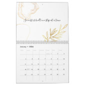 Minimalistisch en stijlvol holografisch ontwerp kalender (Jan 2026)